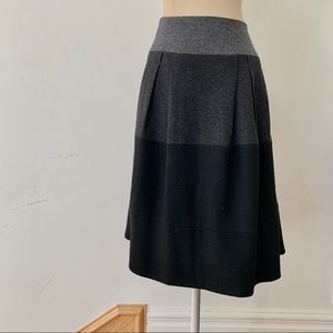 Wool Tricolor Skirt